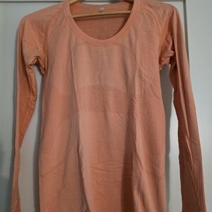 Lululemon Orange Long Sleeve Top